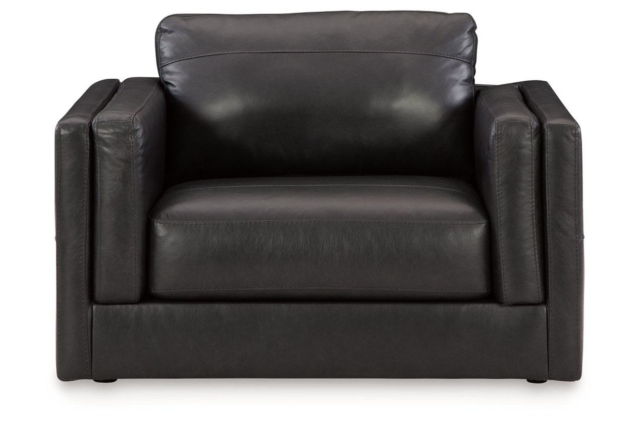 Amiata Onyx Sofa, Loveseat, Oversized Chair and Ottoman - Ashley - Luna Furniture