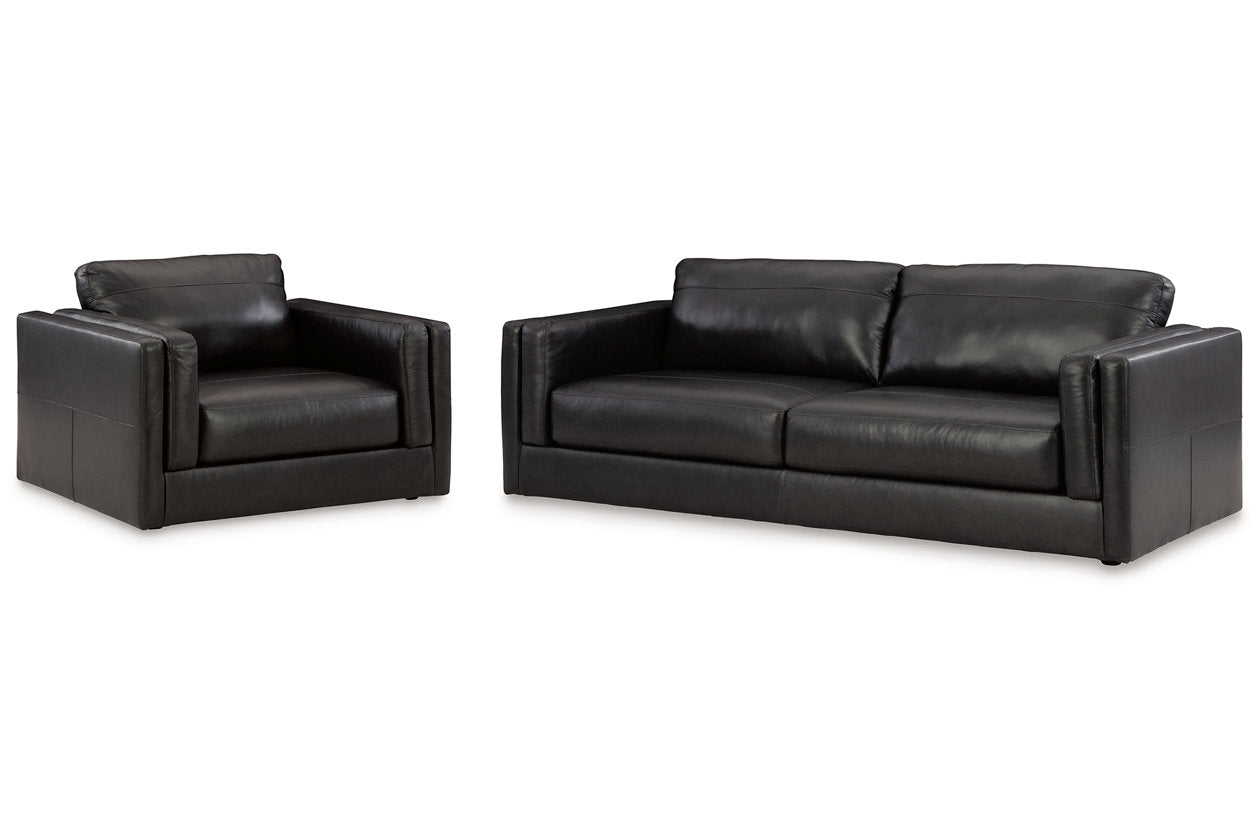 Amiata Onyx Sofa and Oversized Chair - Ashley - Luna Furniture