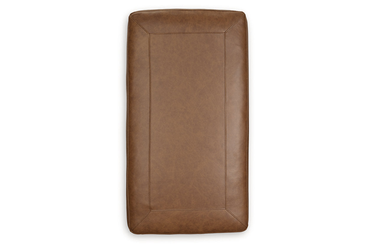 Carianna Caramel Oversized Chair and Ottoman - Ashley - Luna Furniture