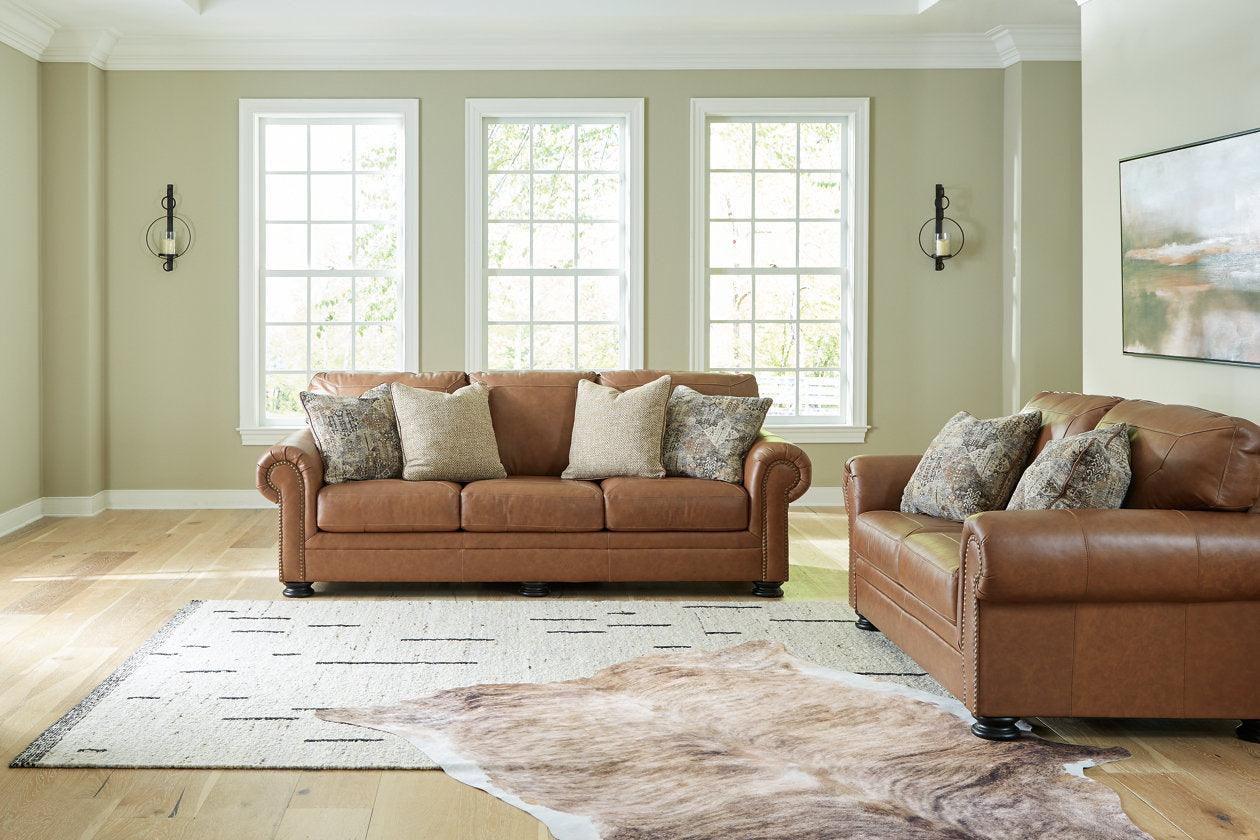 Carianna Caramel Sofa and Loveseat - Ashley - Luna Furniture