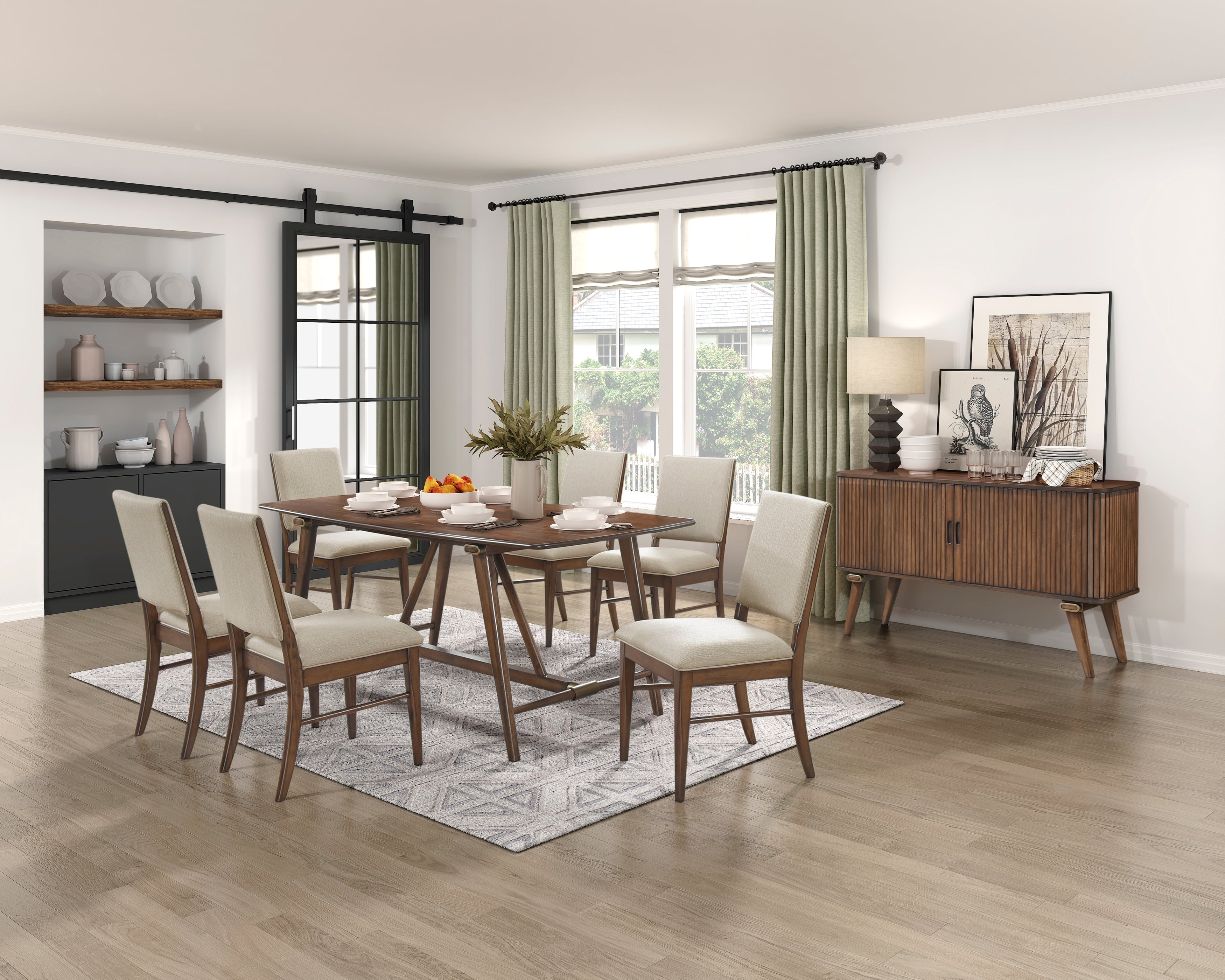 Monroe Walnut Dining Set from Homelegance - Luna Furniture