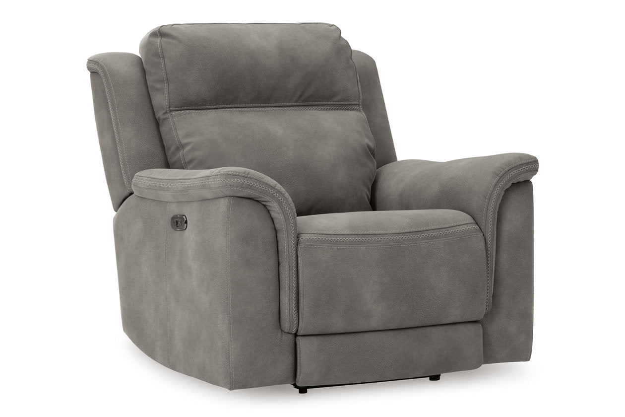 Next-Gen DuraPella Slate Power Reclining Sofa, Loveseat and Recliner - Ashley - Luna Furniture