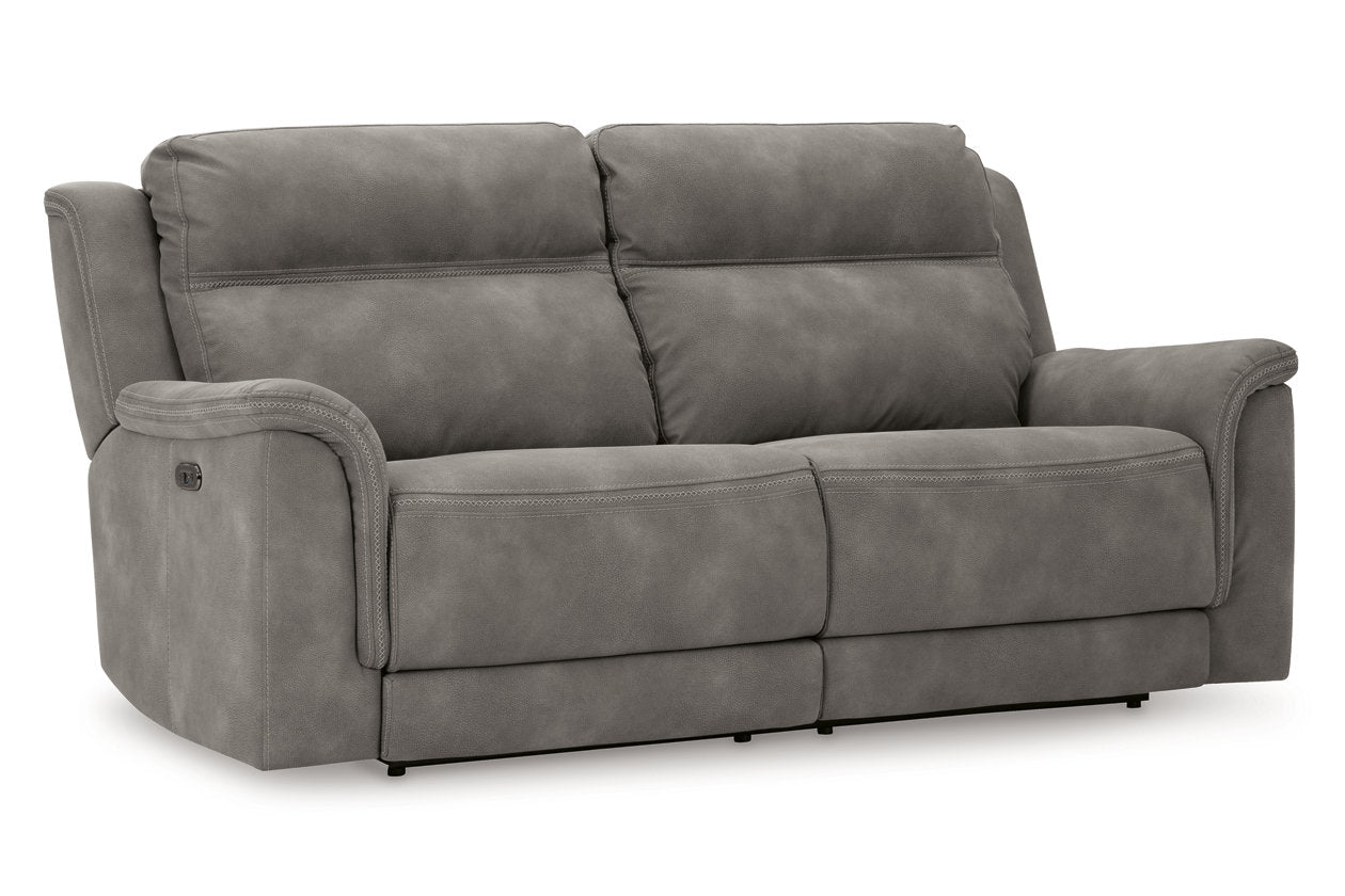 Next-Gen DuraPella Slate Power Reclining Sofa, Loveseat and Recliner - Ashley - Luna Furniture