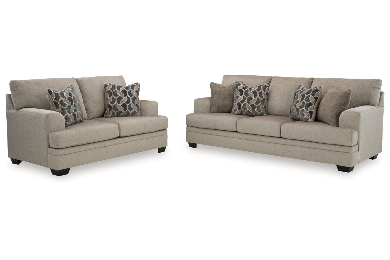 Stonemeade Taupe Living Room Set - Ashley - Luna Furniture
