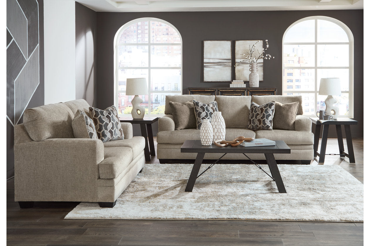 Stonemeade Taupe Living Room Set - Ashley - Luna Furniture