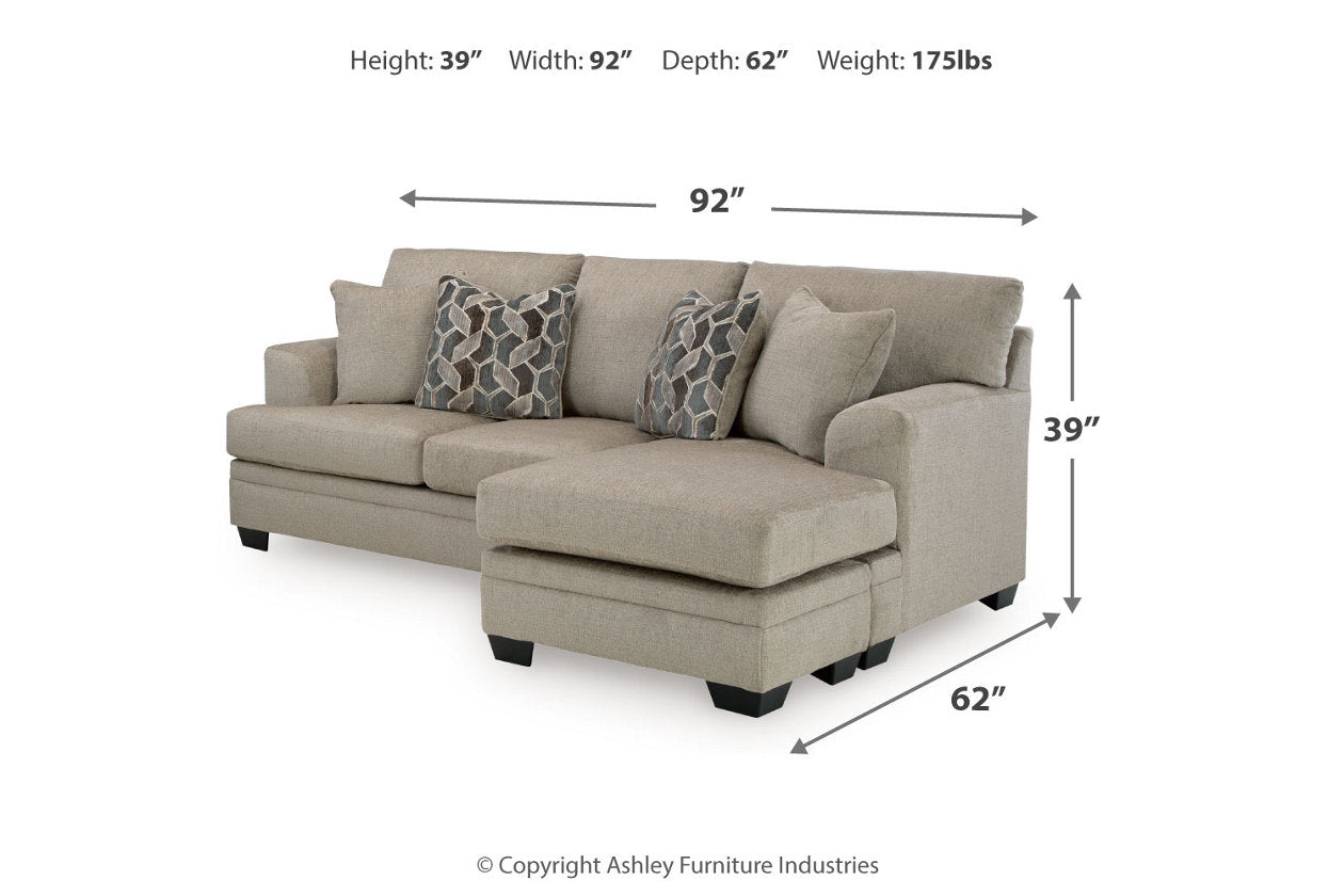 Stonemeade Sofa Chaise, Oversized Chair, and Ottoman - Ashley - Luna Furniture