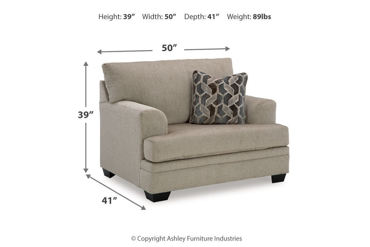 Stonemeade Oversized Chair and Ottoman - Ashley - Luna Furniture