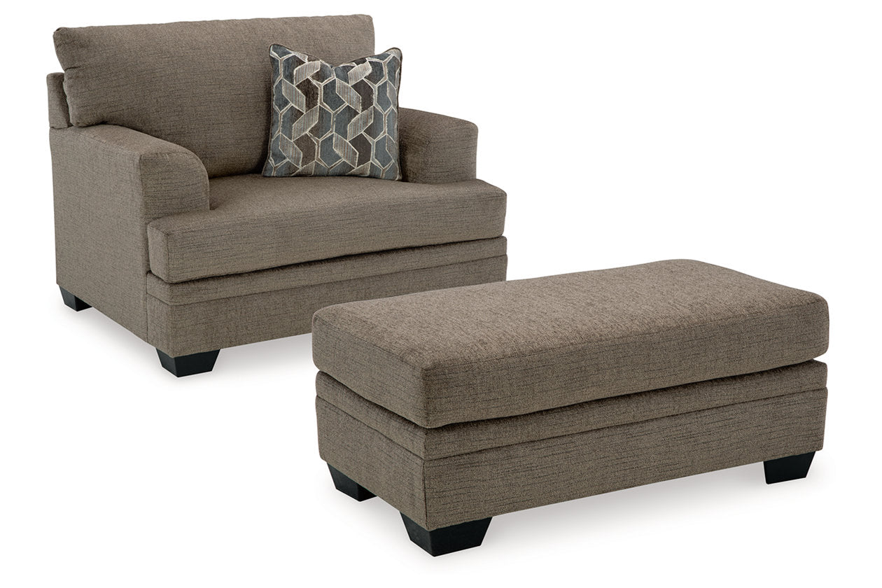 Stonemeade Sofa Chaise, Oversized Chair and Ottoman - Ashley - Luna Furniture