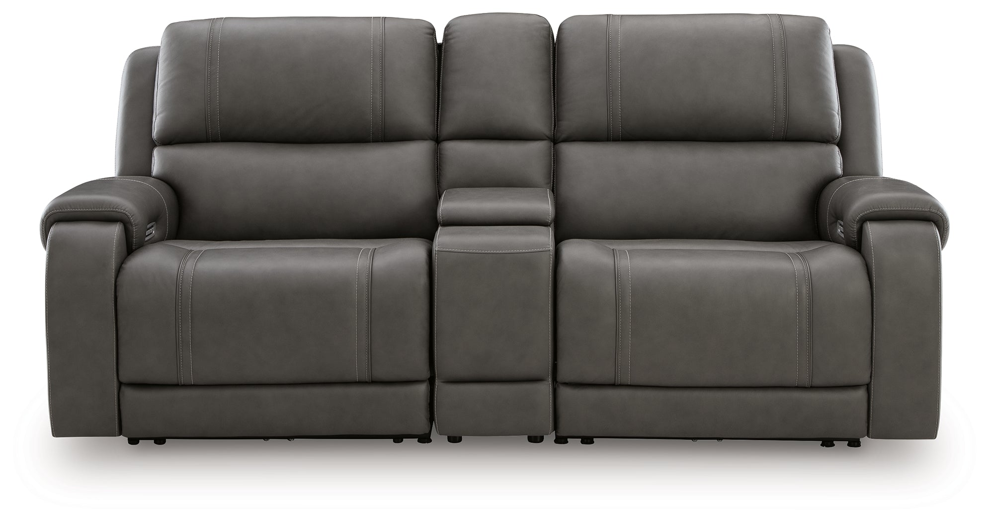 5Z - Pittson Anchor 3-Piece Power Reclining Sectional Loveseat with Console - PCU12600S2