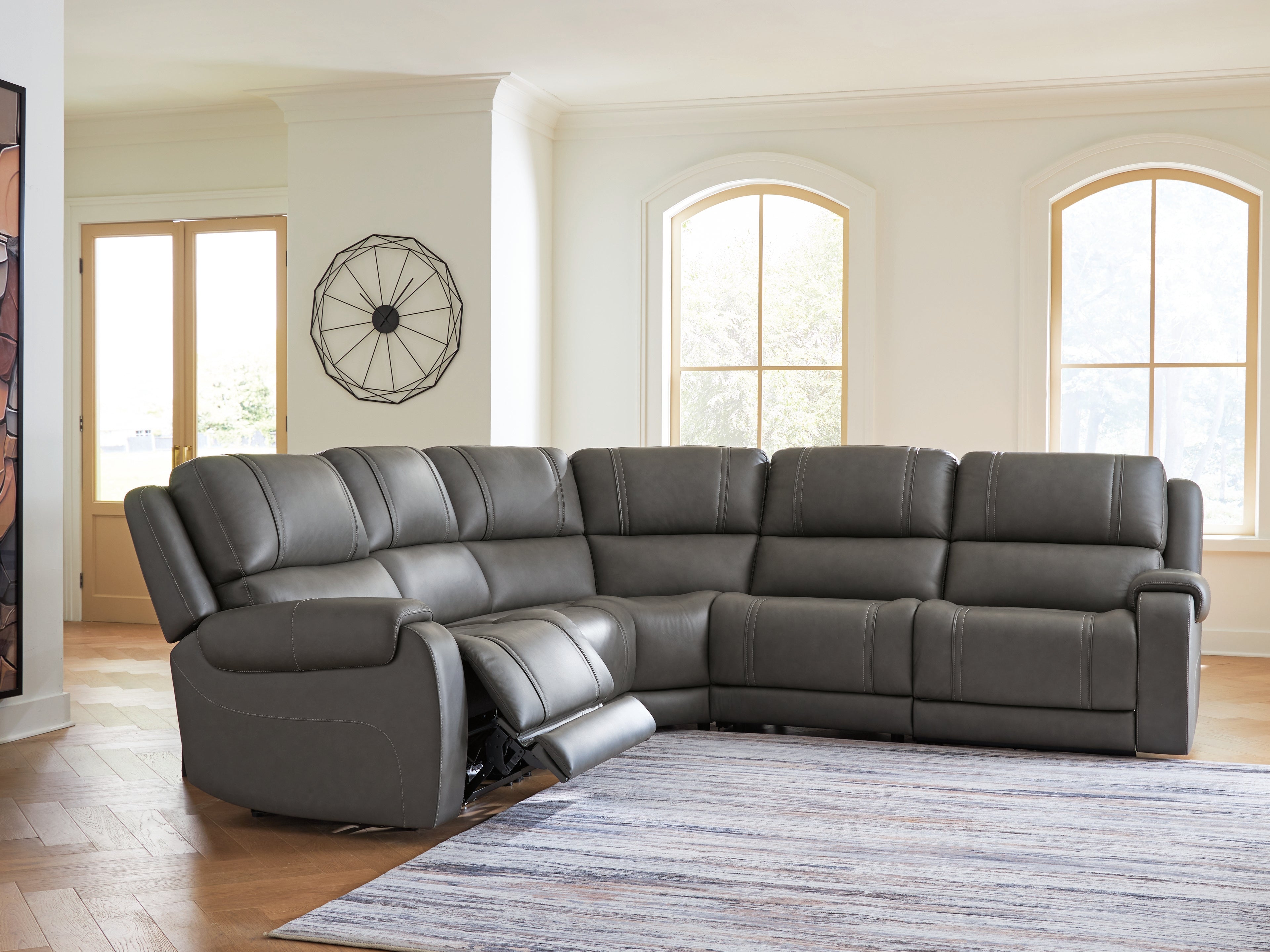5Z - Pittson Anchor 5-Piece Power Reclining Sectional - PCU12600S4