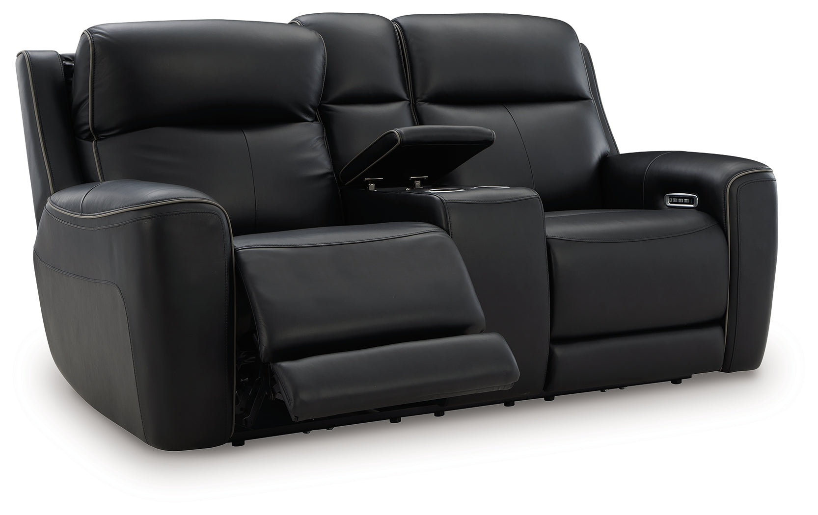 5Z-Relaxation Onyx Power Reclining Loveseat with Console - PCU1090218