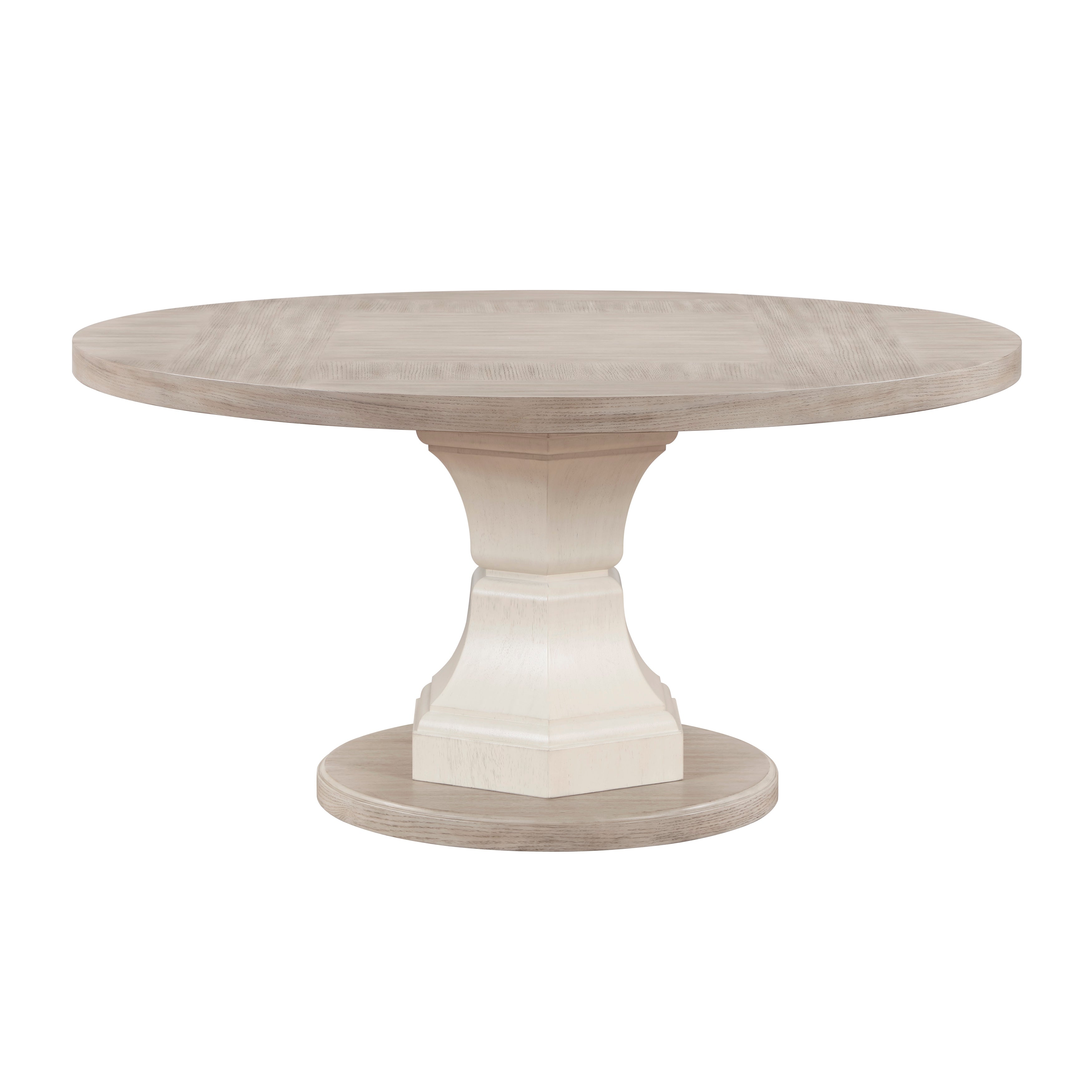 Lofton Light Gray/Ivory 60" Round Dining Set from Homelegance - Luna Furniture