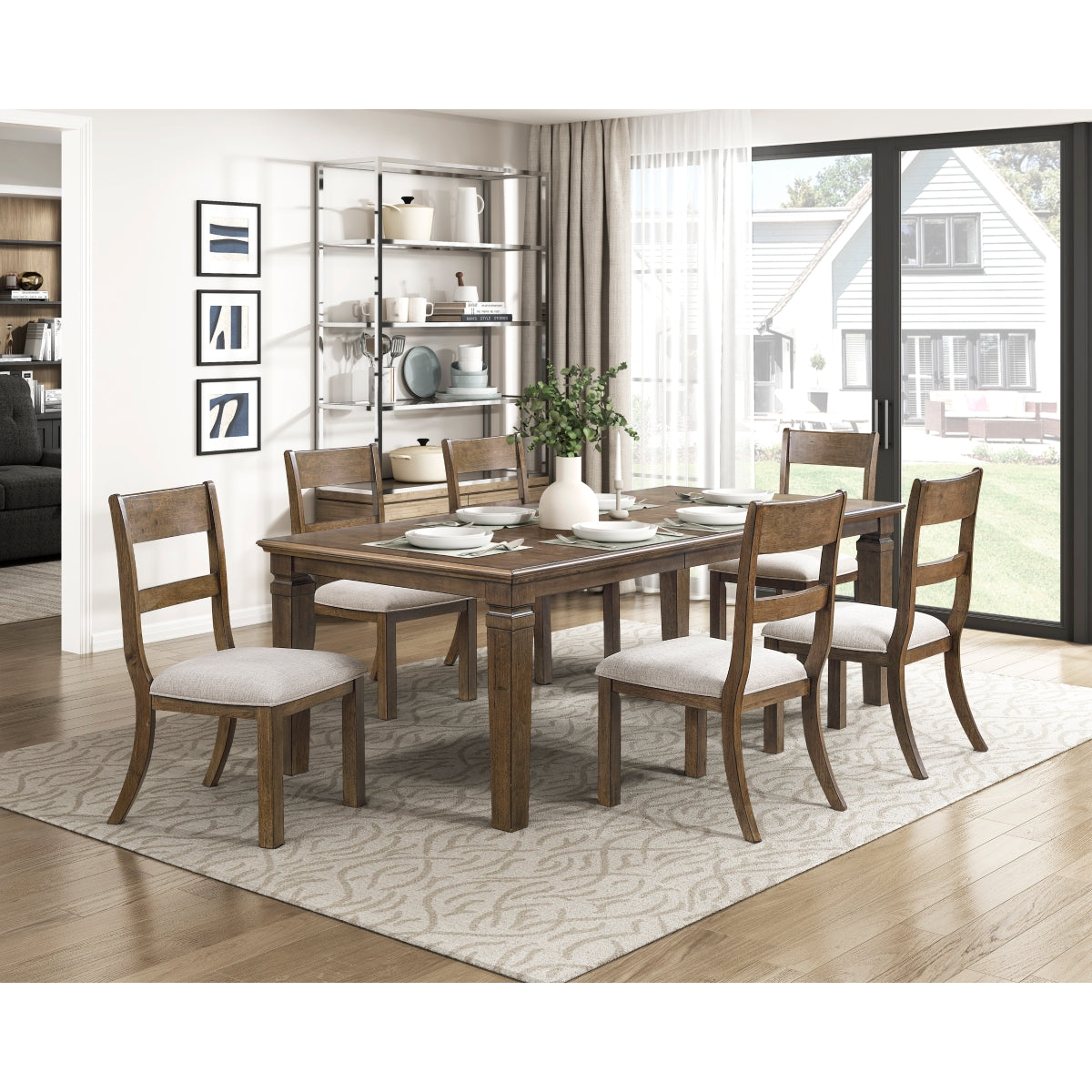 Quinn Light Brown Dining Side Chair, Set of 2 from Homelegance - Luna Furniture