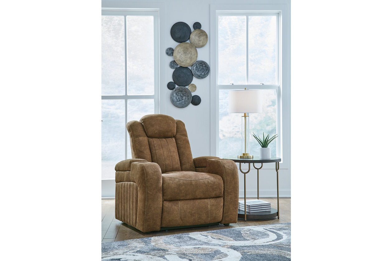 Wolfridge Brindle Power Reclining Sofa, Loveseat and Recliner - Ashley - Luna Furniture