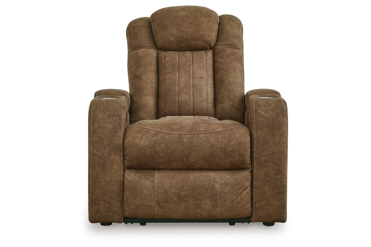 Wolfridge Brindle Power Reclining Sofa, Loveseat and Recliner - Ashley - Luna Furniture