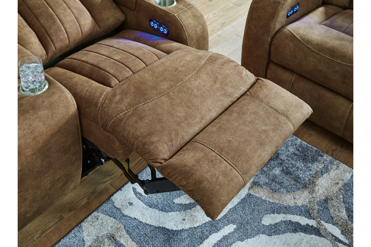 Wolfridge Brindle Power Reclining Living Room Set - Ashley - Luna Furniture