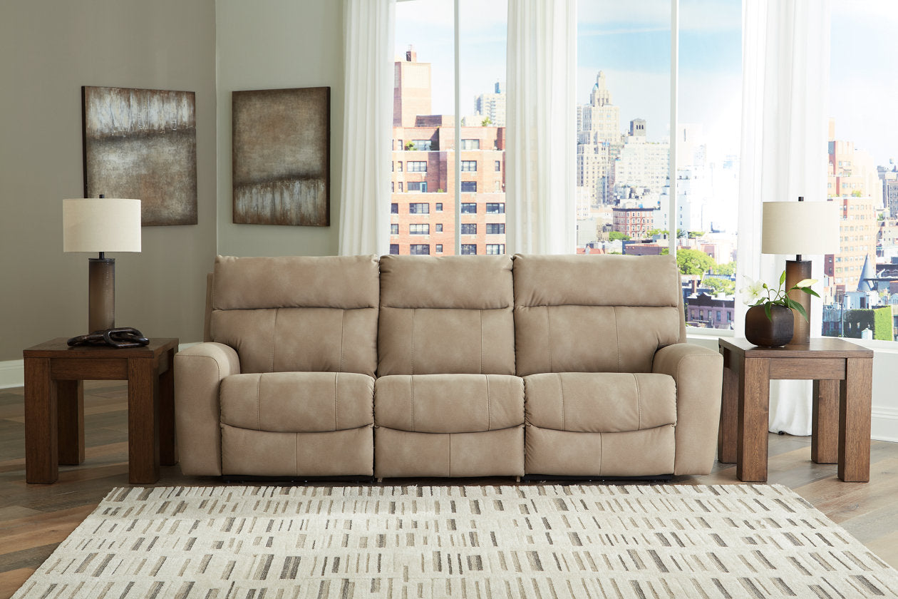 Next-Gen DuraPella Sand 3-Piece Power Reclining Sectional Sofa - Ashley - Luna Furniture