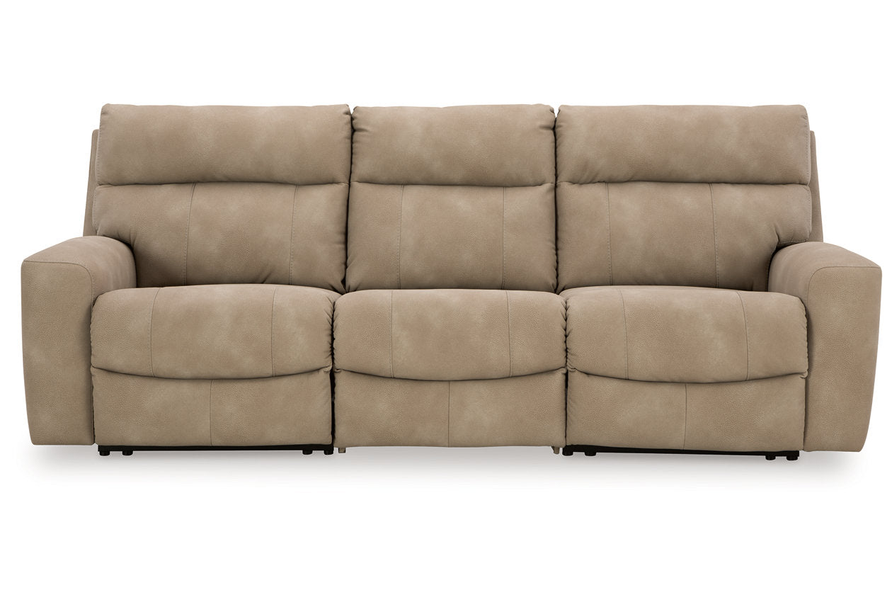 Next-Gen DuraPella Sand 3-Piece Power Reclining Sectional Sofa - Ashley - Luna Furniture