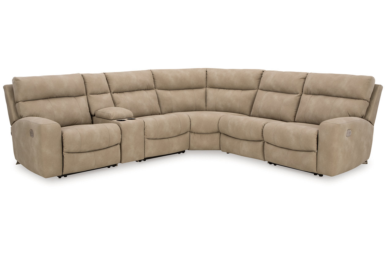 Next-Gen DuraPella Sand 6-Piece Power Reclining Sectional - Ashley - Luna Furniture