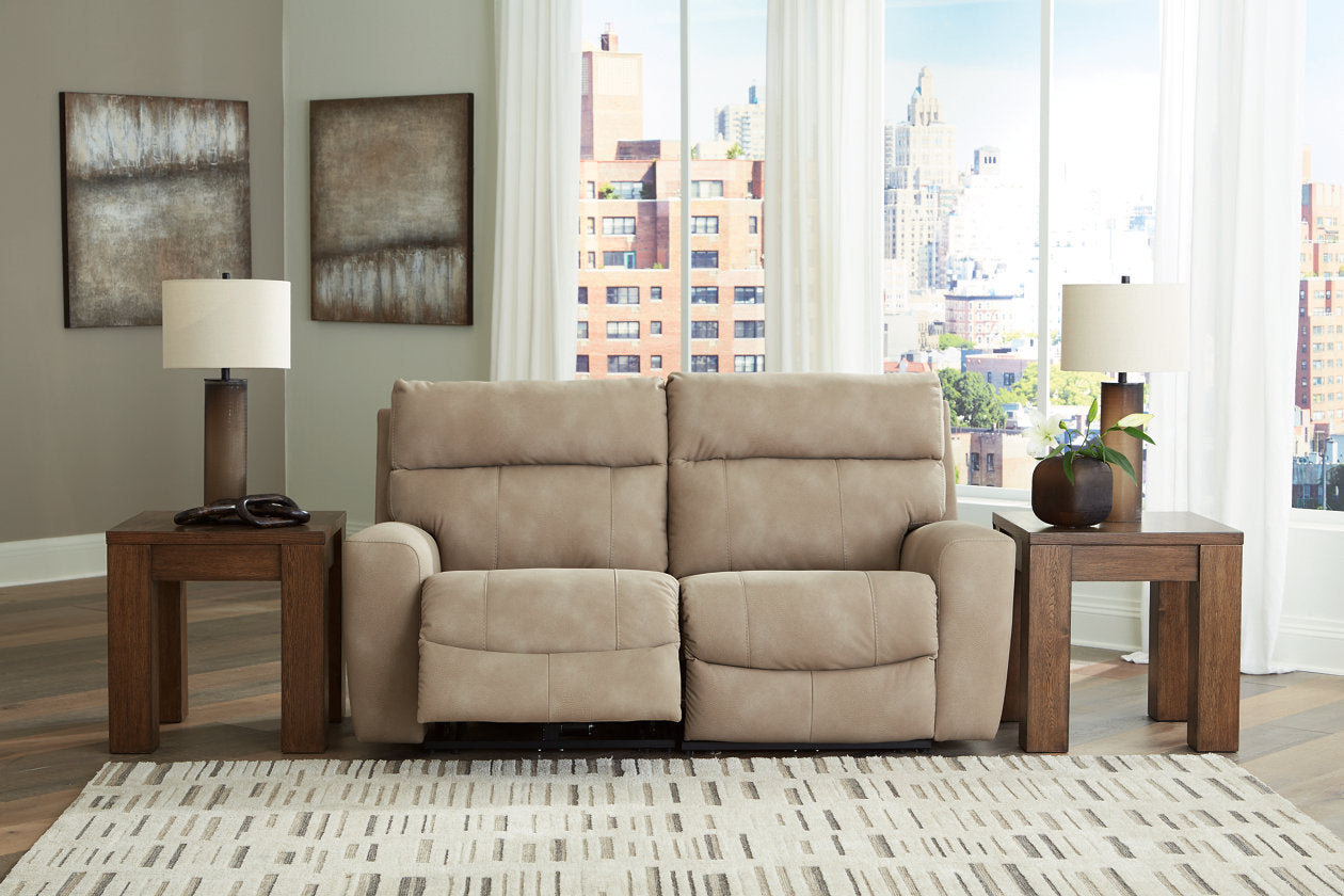 Next-Gen DuraPella Sand 2-Piece Power Reclining Sectional Loveseat - Ashley - Luna Furniture