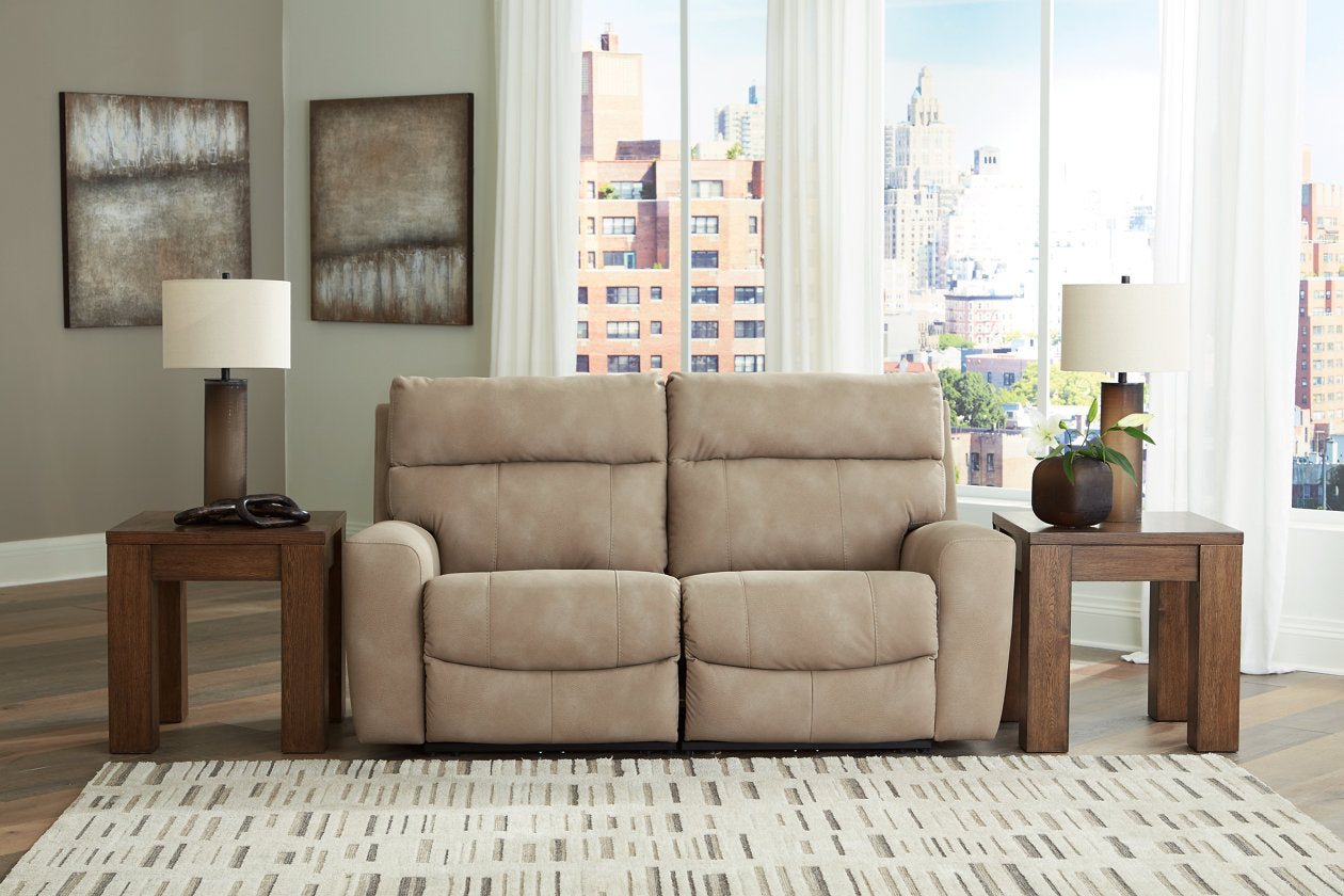 Next-Gen DuraPella Sand 2-Piece Power Reclining Sectional Loveseat - Ashley - Luna Furniture
