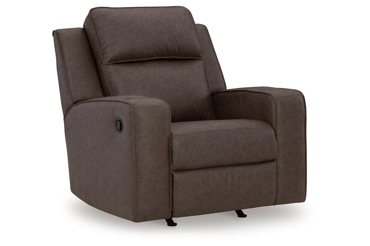Lavenhorne Umber Reclining Sofa, Loveseat and Recliner - Ashley - Luna Furniture
