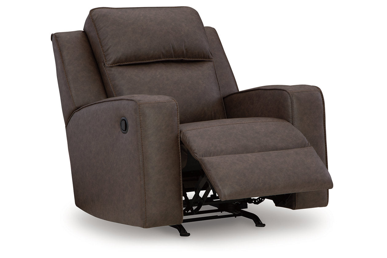 Lavenhorne Umber Reclining Sofa, Loveseat and Recliner - Ashley - Luna Furniture