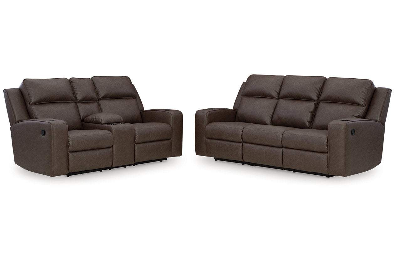 Lavenhorne Umber Reclining Living Room Set - Ashley - Luna Furniture