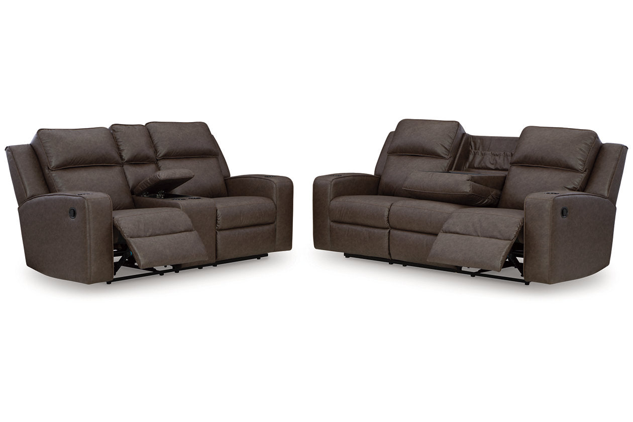 Lavenhorne Umber Reclining Living Room Set - Ashley - Luna Furniture