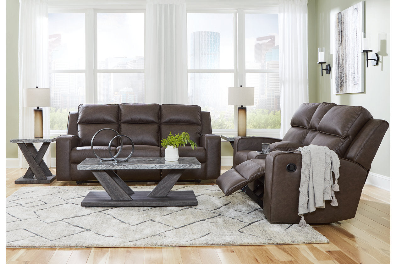 Lavenhorne Umber Reclining Living Room Set - Ashley - Luna Furniture