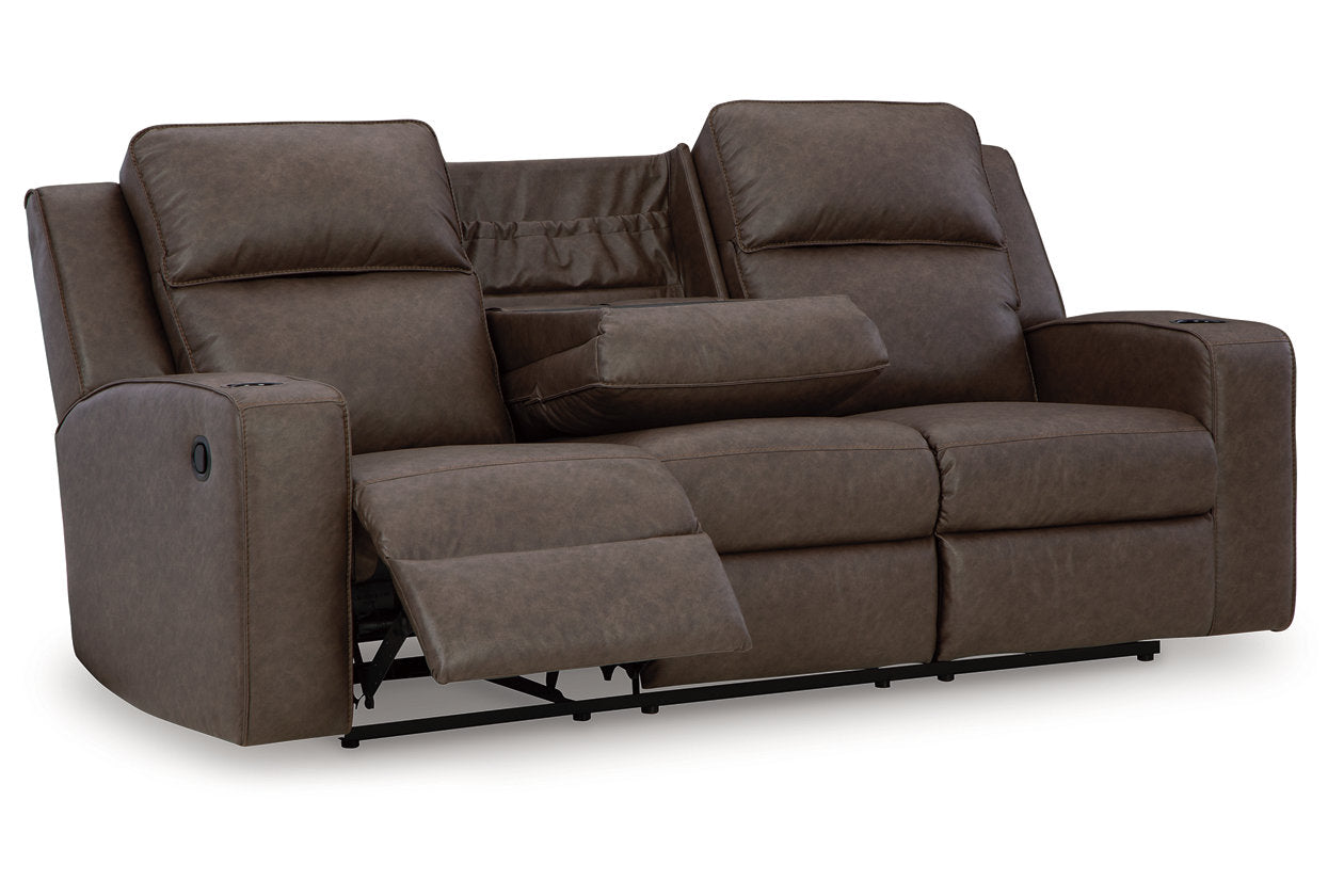 Lavenhorne Umber Reclining Sofa, Loveseat and Recliner - Ashley - Luna Furniture