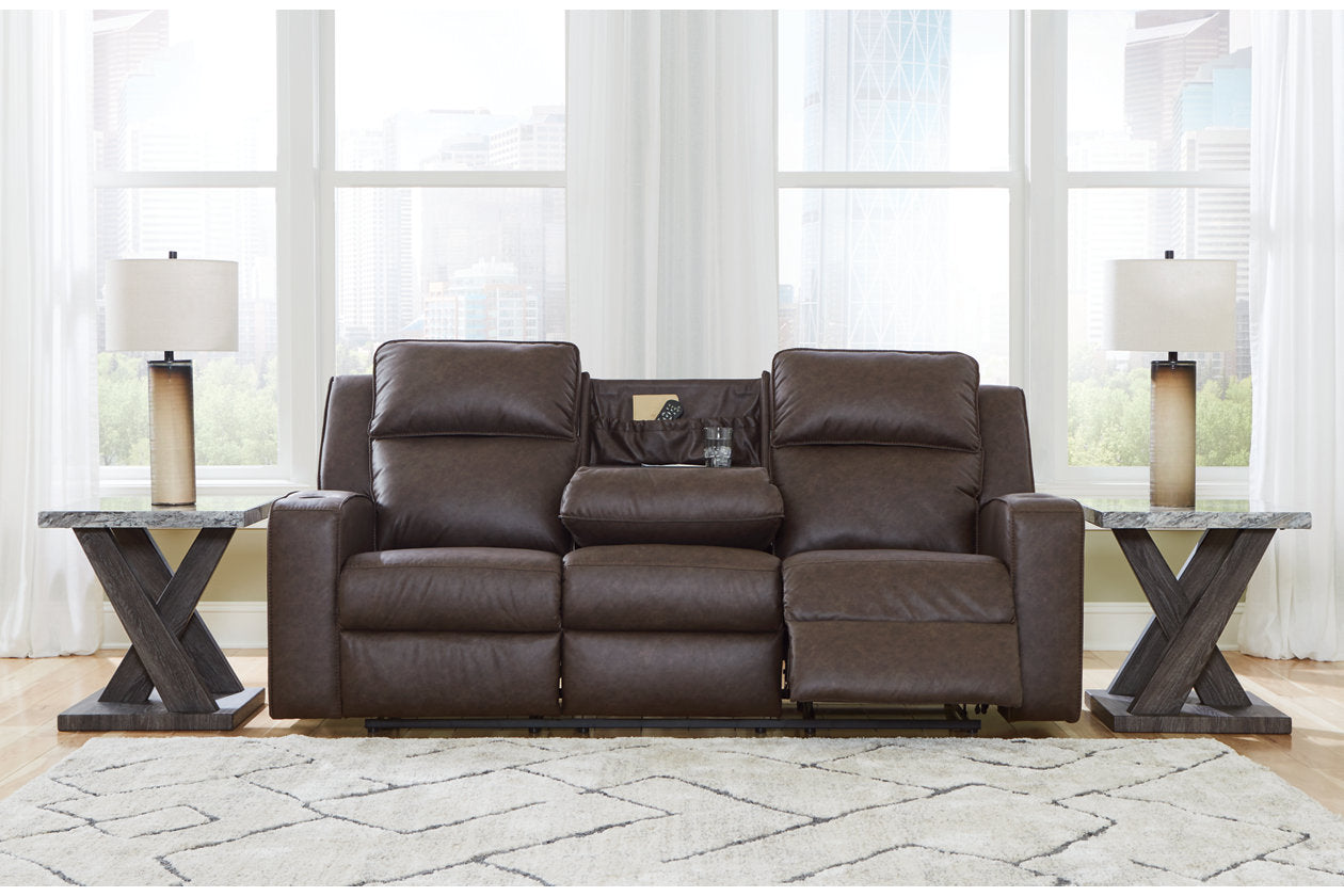 Lavenhorne Umber Reclining Sofa, Loveseat and Recliner - Ashley - Luna Furniture