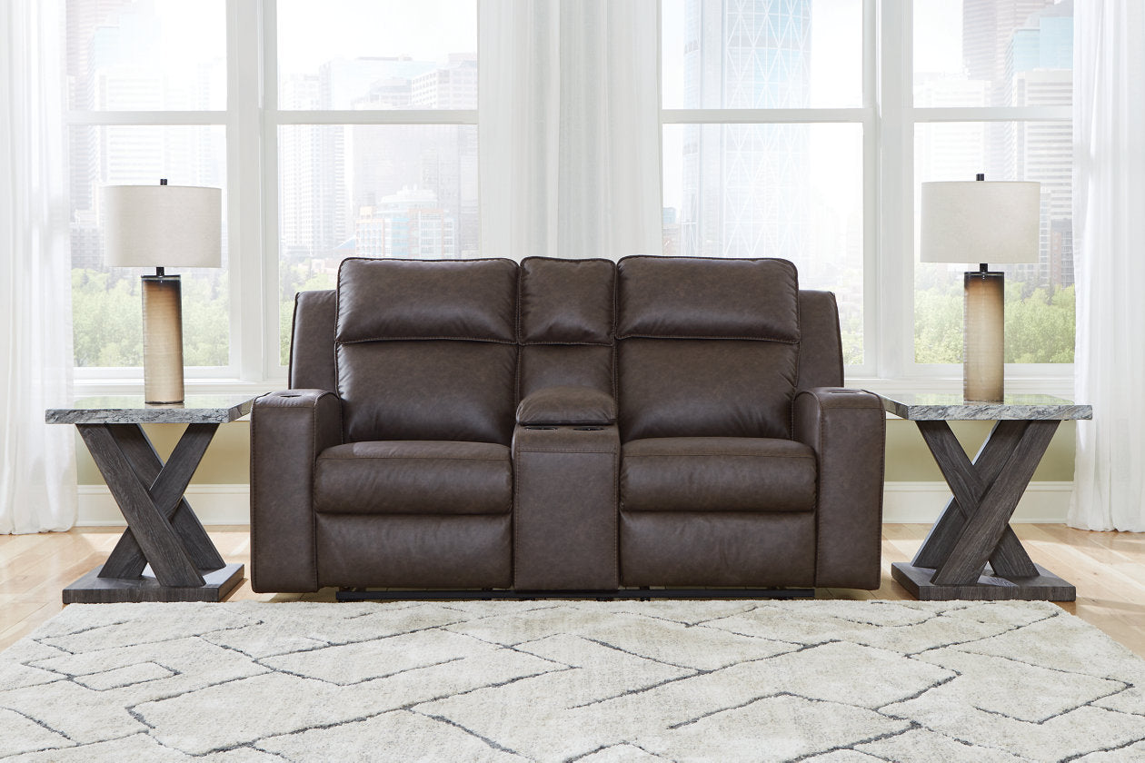 Lavenhorne Umber Reclining Sofa, Loveseat and Recliner - Ashley - Luna Furniture