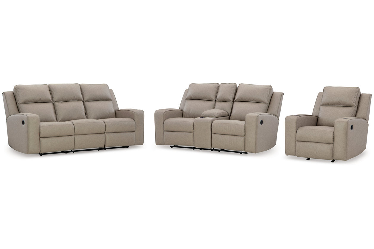 Lavenhorne Pebble Reclining Sofa, Loveseat and Recliner - Ashley - Luna Furniture
