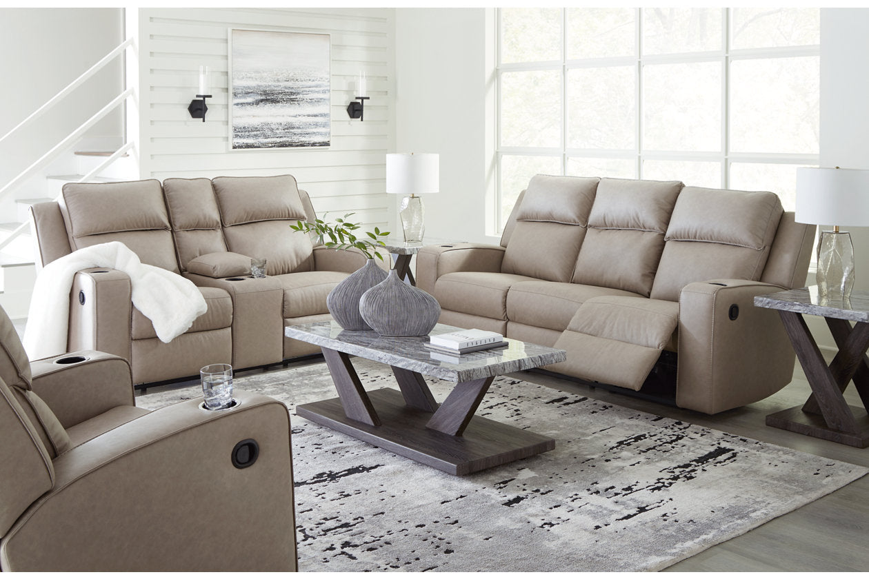 Lavenhorne Pebble Reclining Sofa, Loveseat and Recliner - Ashley - Luna Furniture