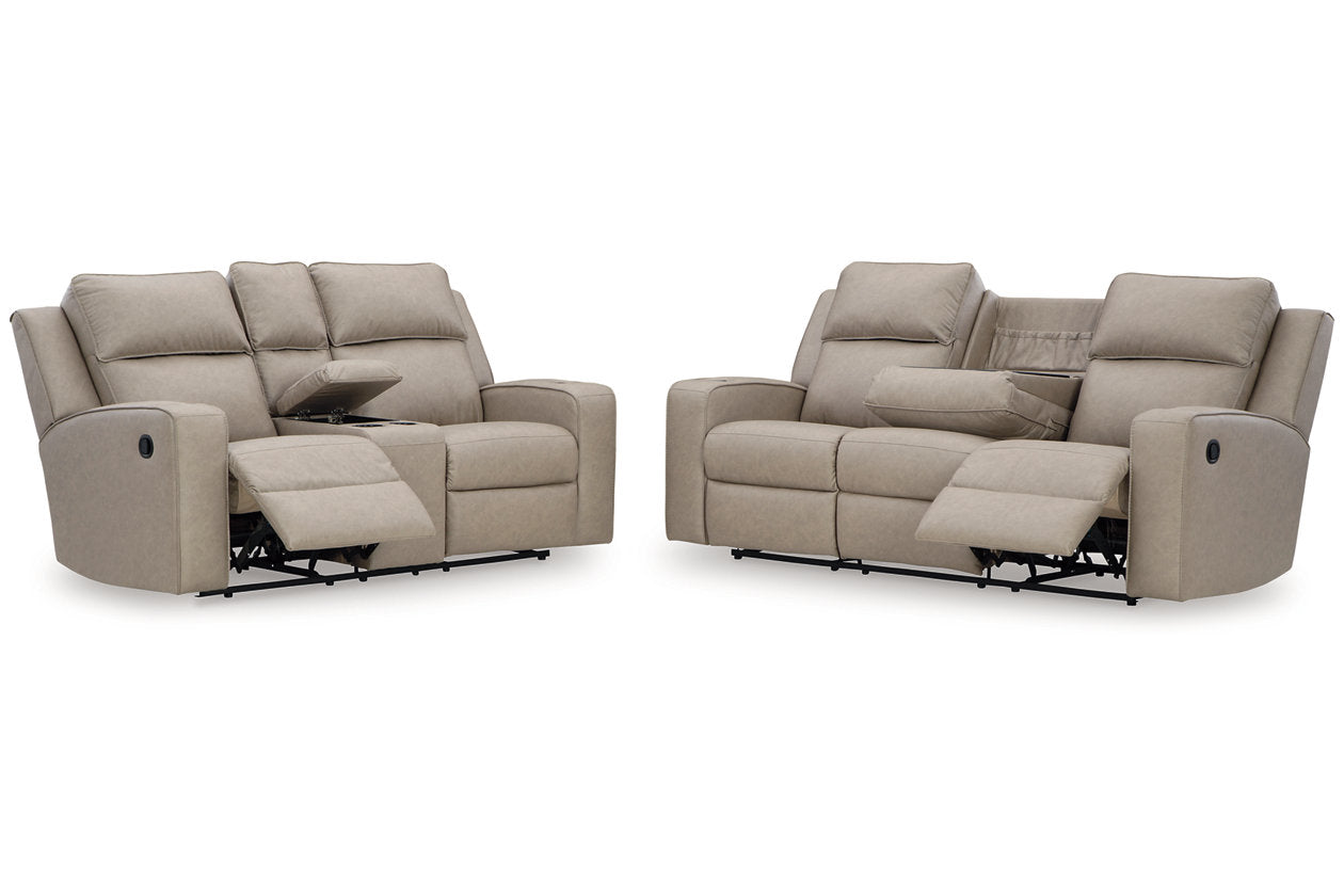 Lavenhorne Pebble Reclining Living Room Set - Ashley - Luna Furniture