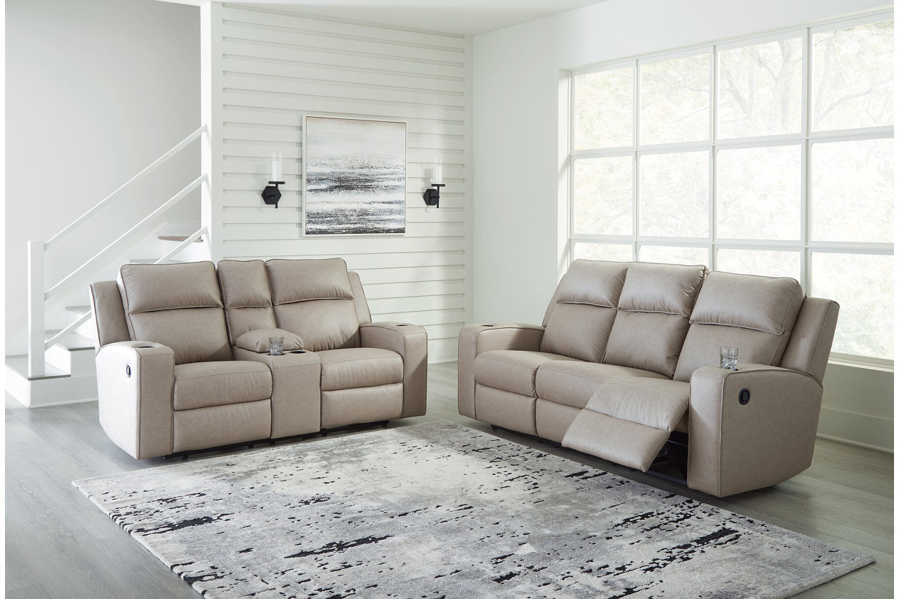 Lavenhorne Pebble Reclining Living Room Set - Ashley - Luna Furniture