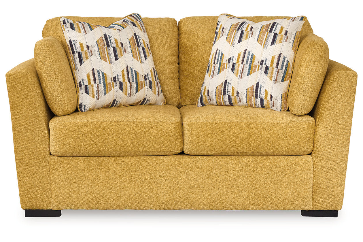 Keerwick Sunflower Living Room Set - Ashley - Luna Furniture