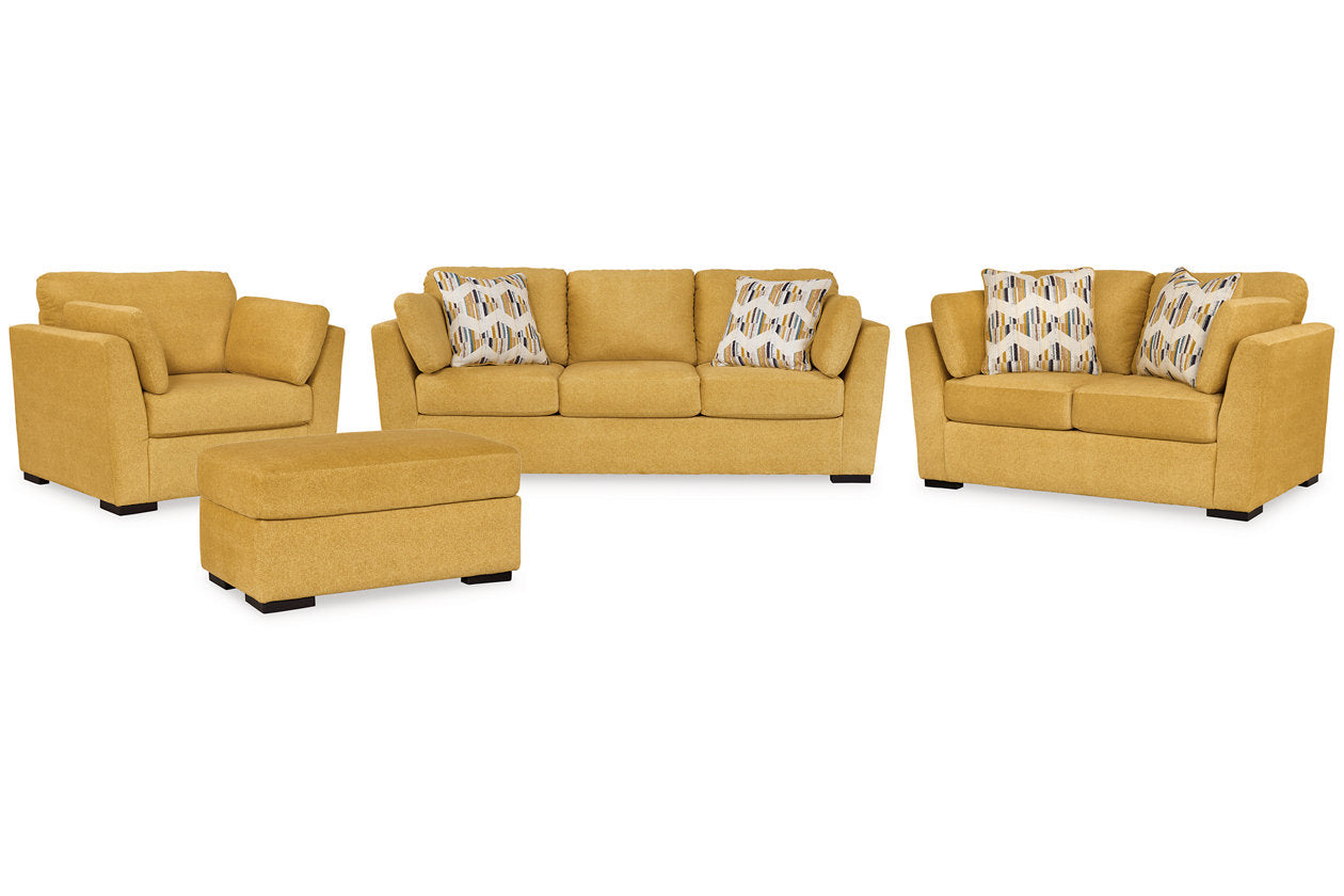 Keerwick Sofa, Loveseat, Oversized Chair and Ottoman - Ashley - Luna Furniture