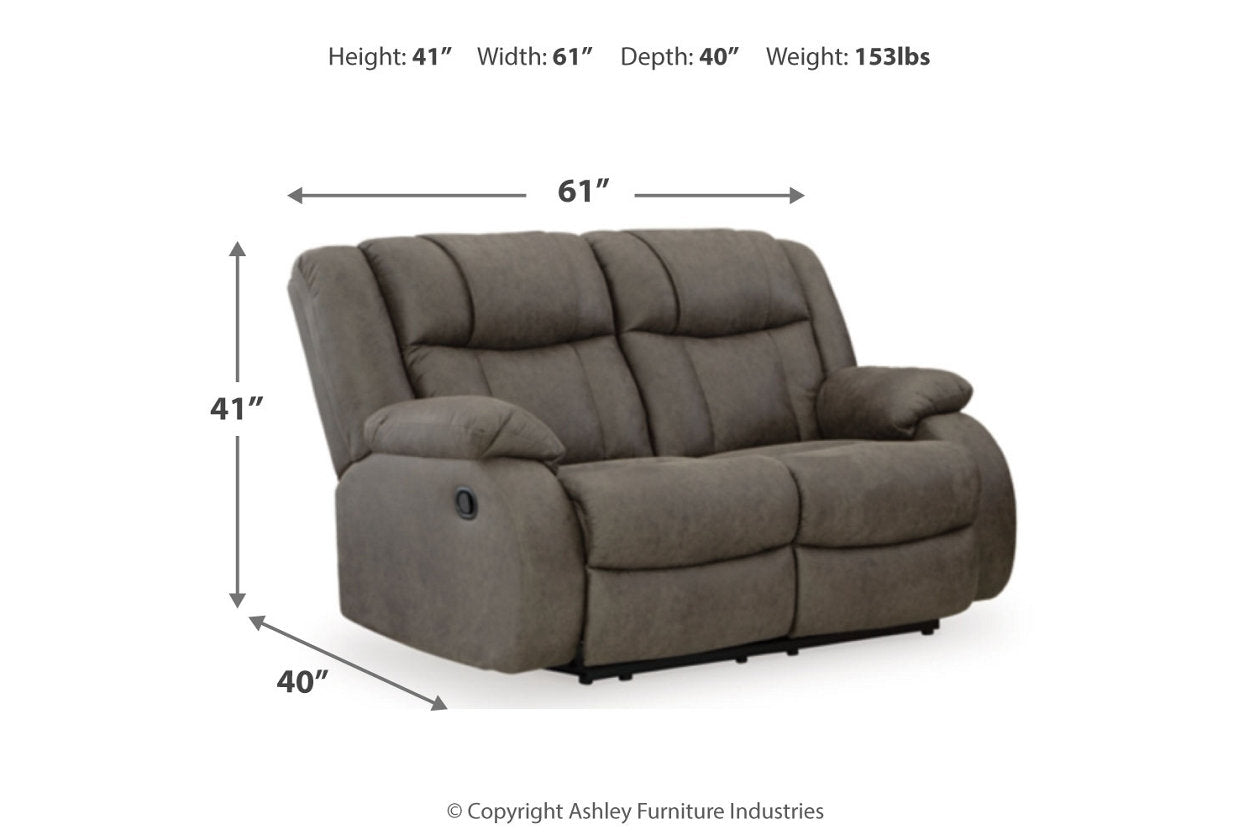 First Base Gunmetal Reclining Sofa, Loveseat and Recliner - Ashley - Luna Furniture