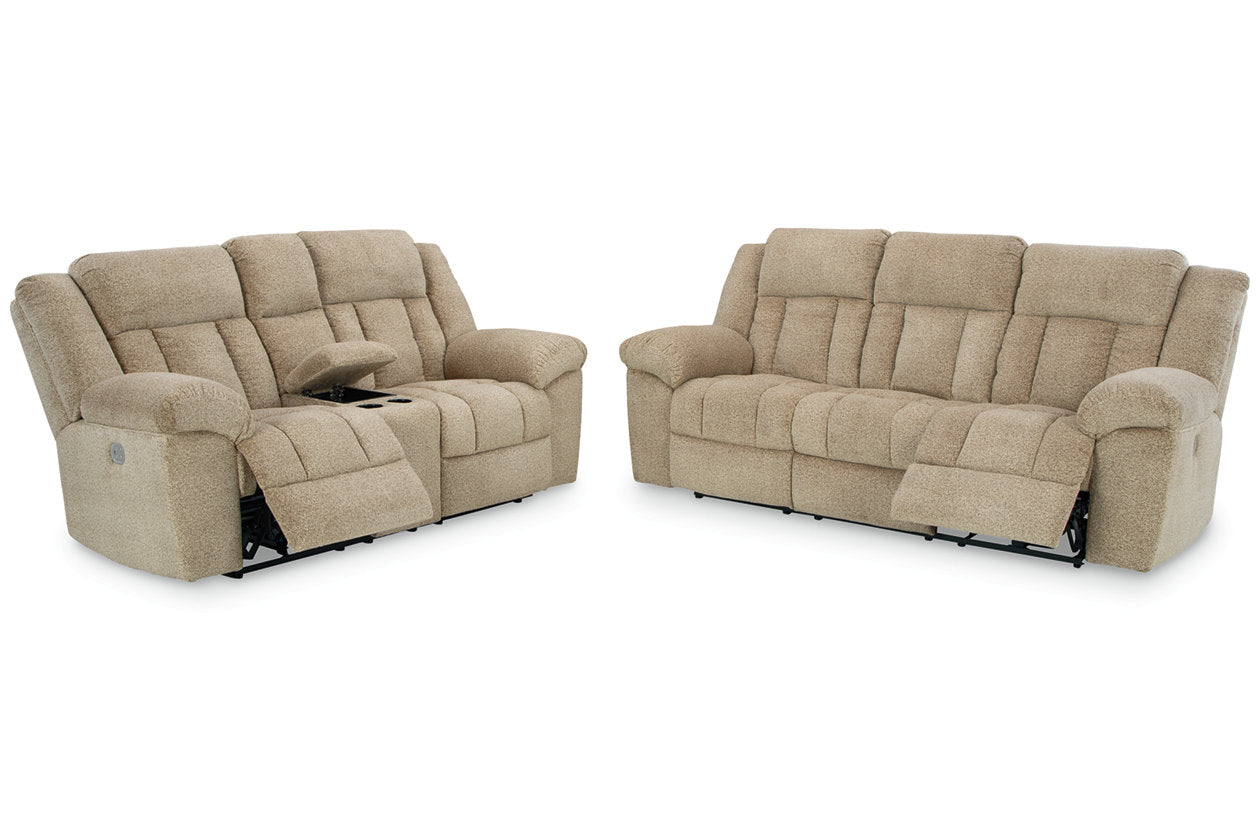 Tip-Off Wheat Power Reclining Living Room Set - Ashley - Luna Furniture