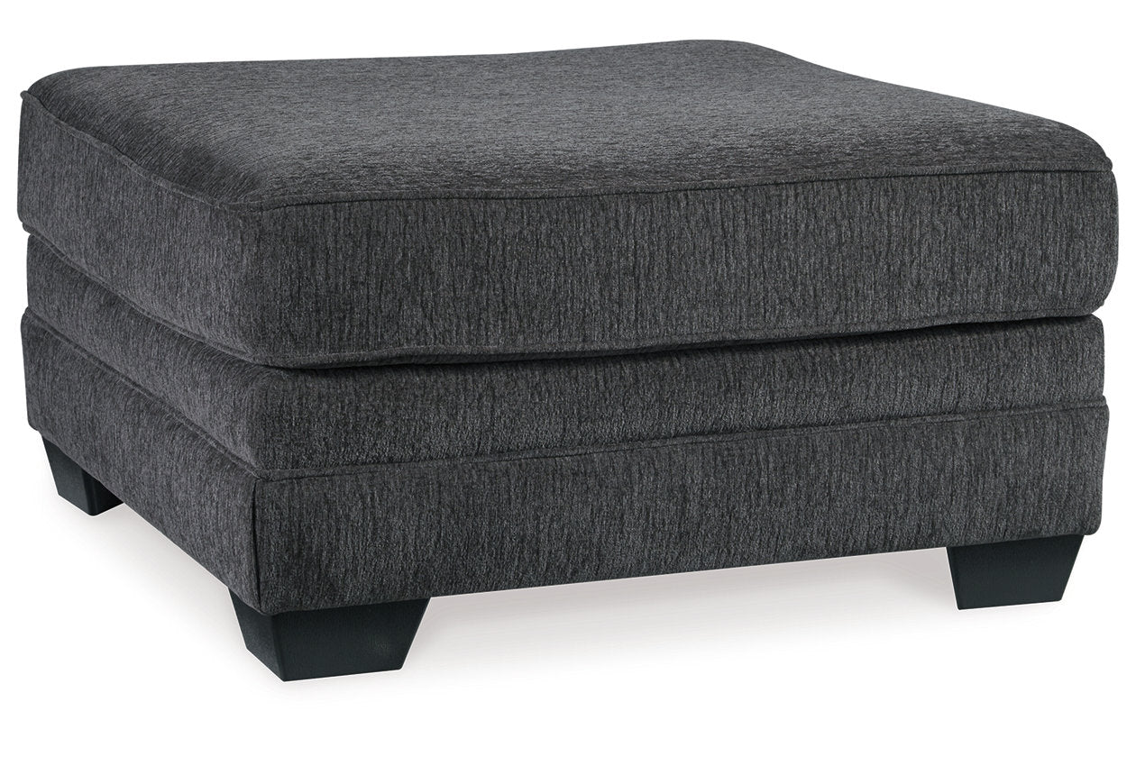 Tracling Slate 3-Piece Sectional with Ottoman - Ashley - Luna Furniture