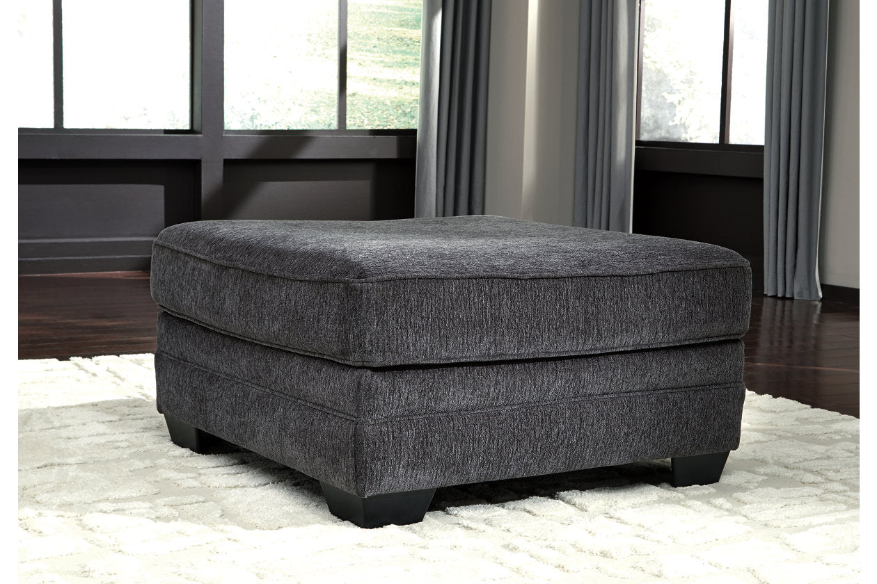 Tracling Slate 3-Piece Sectional with Ottoman - Ashley - Luna Furniture