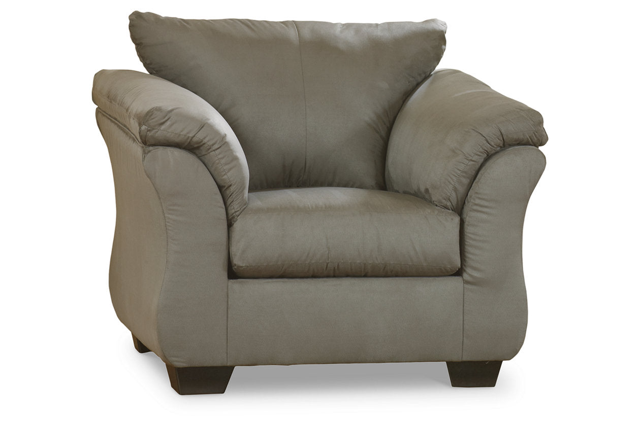 Darcy Cobblestone Sofa, Loveseat, Chair and Ottoman - Ashley - Luna Furniture