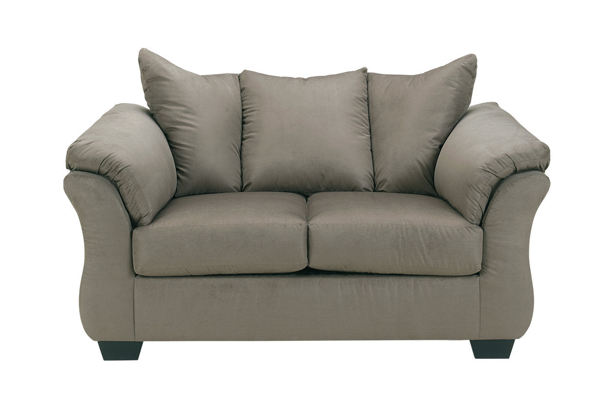 Darcy Cobblestone Sofa, Loveseat and Recliner - Ashley - Luna Furniture