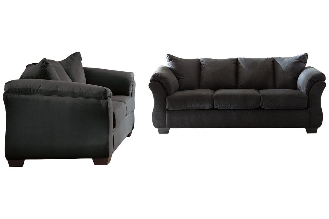 Darcy Black Sofa and Loveseat - Ashley - Luna Furniture