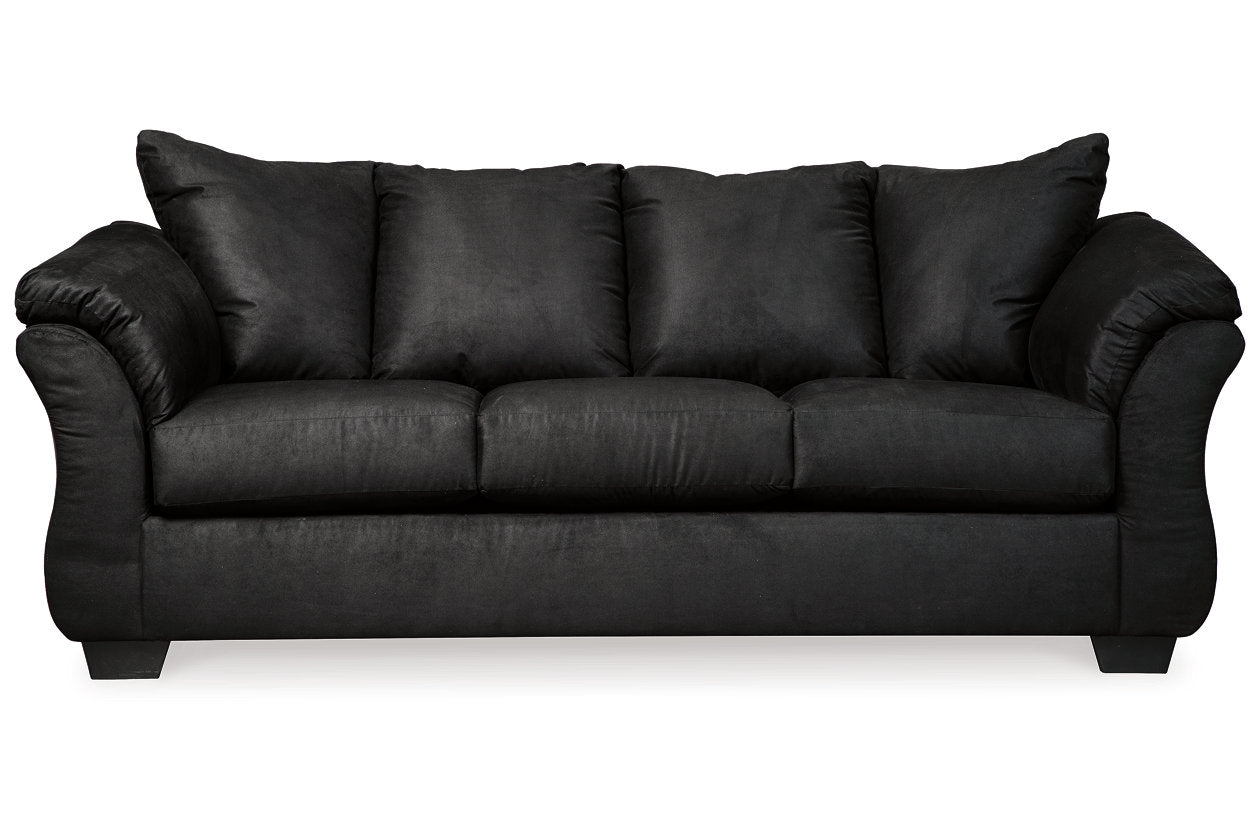 Darcy Black Sofa, Loveseat, Chair and Ottoman - Ashley - Luna Furniture