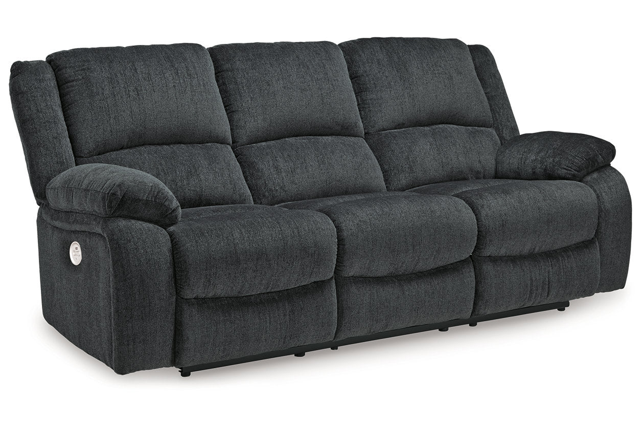 Draycoll Slate Power Reclining Sofa, Loveseat and Recliner - Ashley - Luna Furniture