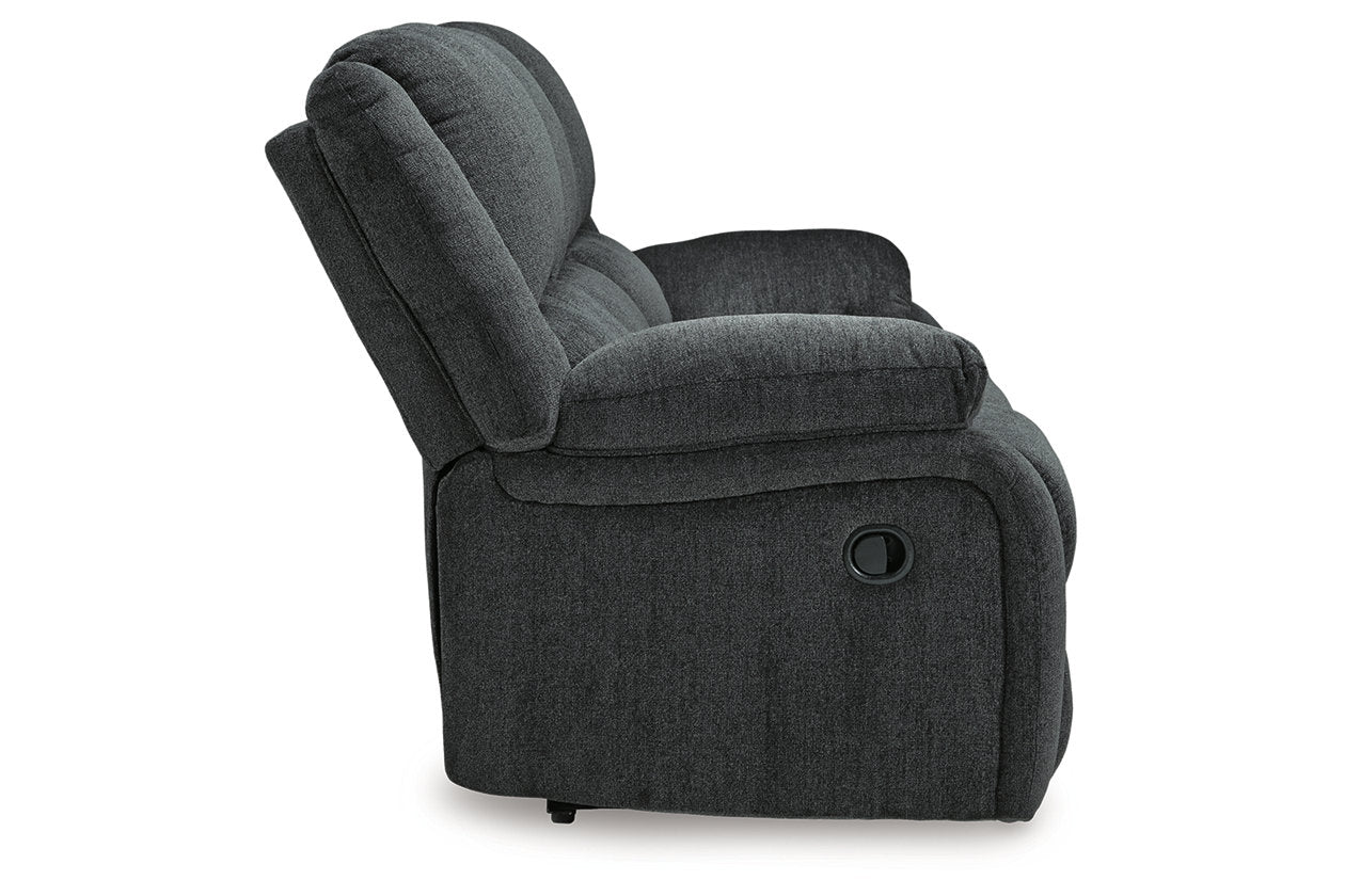 Draycoll Slate Reclining Sofa and Recliner - Ashley - Luna Furniture