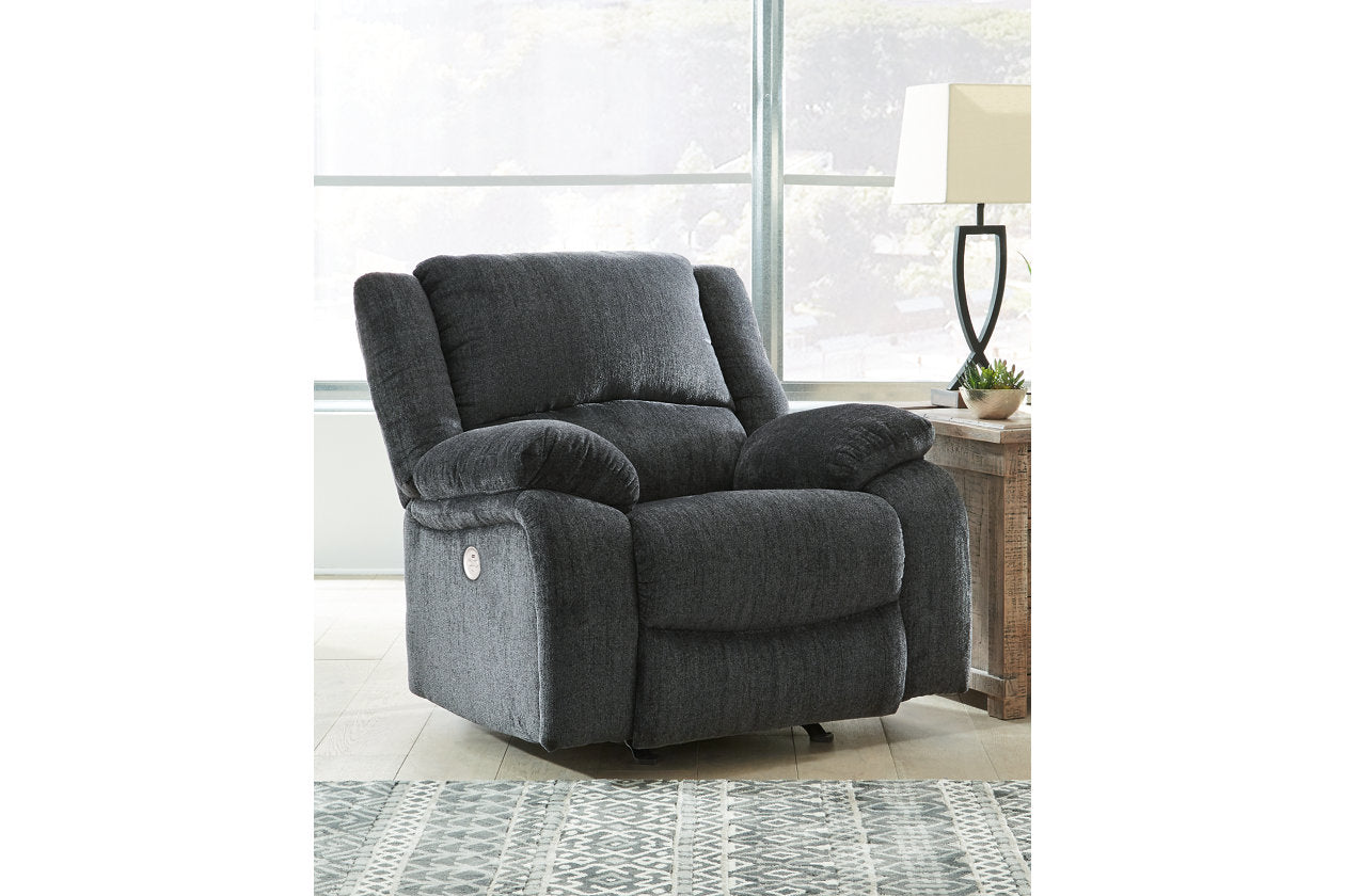 Draycoll Slate Power Reclining Sofa, Loveseat and Recliner - Ashley - Luna Furniture